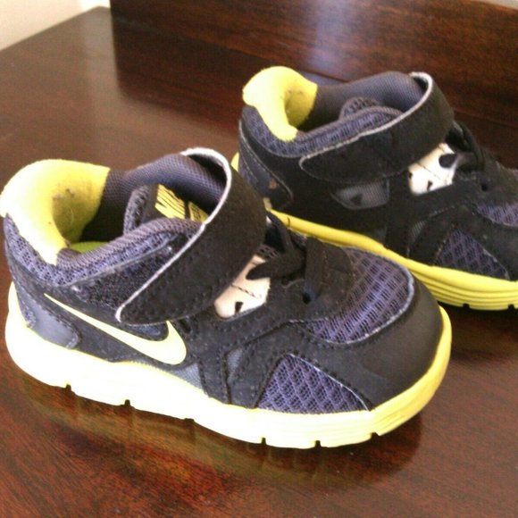 Nike VM Sneakers Lunarglide Kids Size 5c Toddlers Shoes 3 Sensory Motion Black - Picture 9 of 16